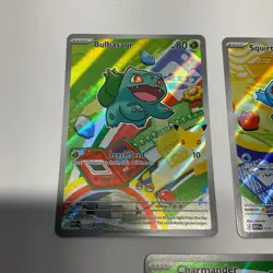 Pokemon First Partner Illustration Series 1 Kanto GEN 1 Starter Set - MINT #1 - Image 2