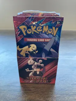 Pokemon TCG Destined Rivals Half Booster Box Unsealed Box, Factory Sealed Packs - Image 2