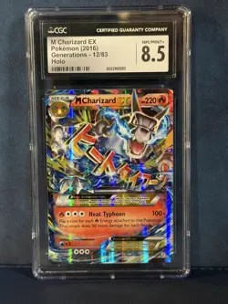 2016 POKEMON GENERATIONS HOLO #12/83 M CHARIZARD EX CGC 8.5 - Image 1