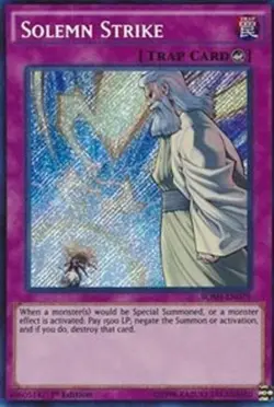 Yugioh - Solemn Strike (Secret Rare) (Unlimited) - BOSH-EN079 (P) - Image 1