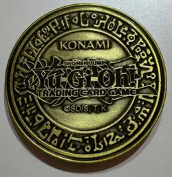 Official Yu-Gi-Oh! Pumpking YCS Pre-registration Gold Coin. Chase rare - Image 2