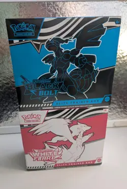 Pokemon TCG Black Bolt and White Flare Elite Trainer Box ETB ✅ Sealed Bundle - Image 1