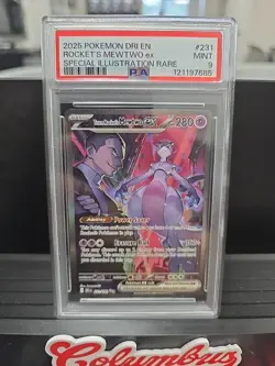 2025 Pokemon Dri En Rockets Mewtwo Ex Special Illustrated Rare Psa 9 - Image 1