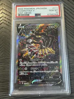 Pokemon Giratina V Lost Abyss Japanese Full Alt Art #111 PSA 10 Gem Mint - Image 1
