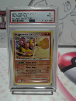 Pokemon TCG Magmortar Diamond & Pearl Secret Wonders #31 PSA 9 - Image 1