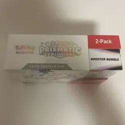 Pokemon Prismatic Evolutions ETB + Booster Bundle 2-Pack Costco Exclusive Sealed - Image 2