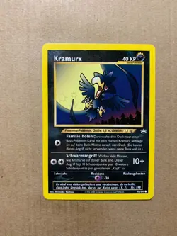 GERMAN Murkrow 46/64 Neo Revelation - Common Pokemon Card - NM/Mint - Image 1