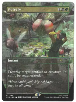 Putrefy (Rainbow Foil) (2299) Secret Lair Drop SLD Avatar MTG Foil - Image 1
