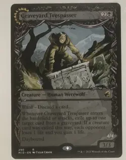 *showcase GRAVEYARD TRESPASSER GLUTTON Innistrad Midnight Hunt MTG Magic NM - Image 1