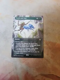 Tooth And Nail Borderless Commander Masters MTG NM - Image 1