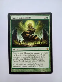 Green Sun's Zenith Mirrodin Besieged MTG Magic the Gathering NM - Image 1