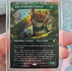 Loot, Exuberant Explorer - Mana Foil - Borderless NM Foundations - Image 1