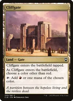 MTG Cliffgate ** Commander Legends: Battle for Baldur's Gate ** English (NM) - Image 1