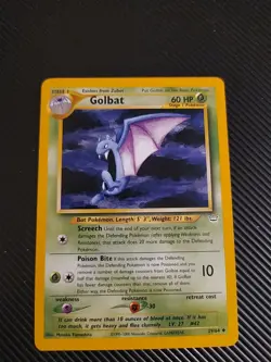 Golbat 29/64 Neo Revelation Pokemon TCG Uncommon Vintage WOTC LP - Image 1