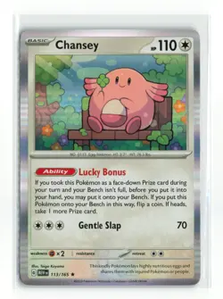 Chansey #113/165 SV Scarlet & Violet 151 Holo Rare Pokemon TCG NM - Image 1