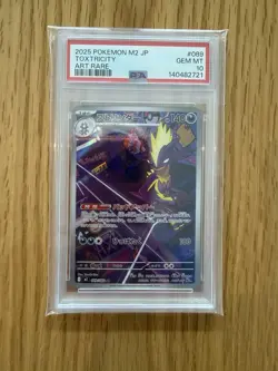 Pokemon Card - Toxtricity - M2 JP 089/080 Art Rare Holo Japanese PSA 10 2025 - Image 1