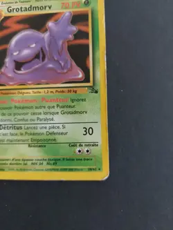 Carte Pokemon Grotadmorv 28/62 Fossile Edition 1 ED1 VF FR - Image 4
