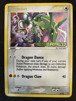 2005 Pokemon Ex Emerald #9 Rayquaza Reverse Foil ENG - Image 1