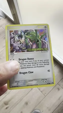 2005 Pokemon Ex Emerald #9 Rayquaza Reverse Foil ENG - Image 2