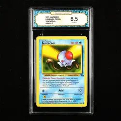 TQG 8.5 NM-MT+ 1999 Pokemon ENG Tentacool #56/62 C - Image 1