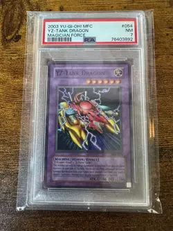 2003 Yu-Gi-Oh! MFC-Magician's Force #054 YZ-Tank Dragon PSA 7 NEAR MINT - Image 1