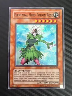 Yugioh Elemental Hero Poison Rose PP02-EN006 Super Rare NM - Image 1