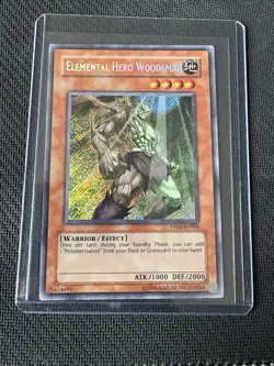| Yugioh Elemental Hero Woodsman PP02-EN004 Secret Rare Premium Pack 2 LP - Image 1