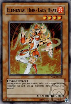 Elemental Hero Lady Heat PP02-EN008 SR Premium Pack 2 Yu-Gi-Oh NM/M - Image 2