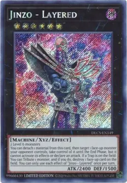 Yugioh! LP Jinzo - Layered - DLCS-EN149 - Secret Rare - Limited Edition Lightly - Image 1