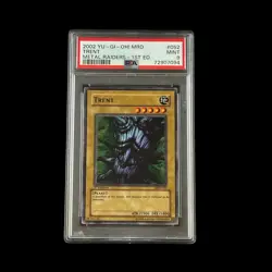 Yu-Gi-Oh! Slab Trent Metal Raiders 1st Edition MRD-052 PSA 9 Mint 2002 - Image 1