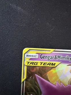 Pokemon Gengar & Mimikyu GX Team Up Holo Card 53/181 Ultra Rare SM - Image 3