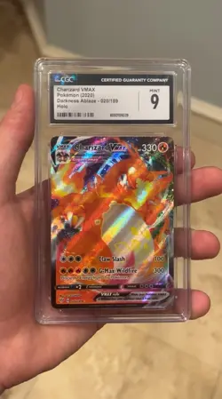 Charizard VMAX 020/189 Darkness Ablaze Ultra Rare Holo CGC 9 Pokemon Card - Image 1