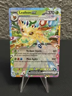 Leafeon ex - Holo 006/131 PRE SV: Prismatic Evolutions Pokemon Card NM - Image 1