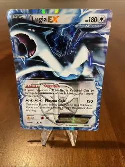 2013 Pokemon Black & White Star Promo Holo Lugia EX #BW83 - Image 3