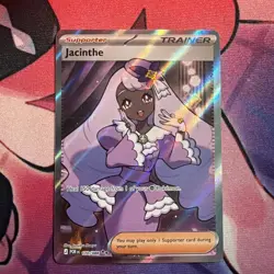 Pokemon Jacinthe Trainer-Supporter Full Art Holo Ultra Rare Card 110/088 English - Image 1