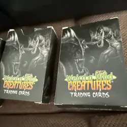 Weird n' Wild Creatures Card Lot w/2 Plastic Storage Box’s & 8 Group Cards & Die - Image 2