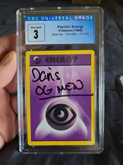 Lot Of 3 Graded Cards Psychic Energy, Mawile, Hoopa CGC - Image 3