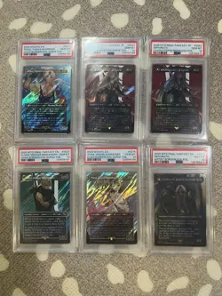 MTG Final Fantasy 100% PSA 10 Investor Lot Cloud Yuna Tidus Sephiroth 6x Cards - Image 1