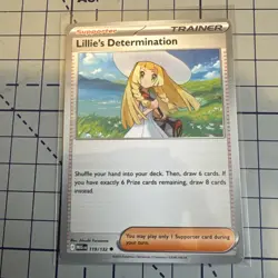 Lillie’s Determination Pokemon TCG Mega Evolution Trainer Supporter Card 119 - Image 1