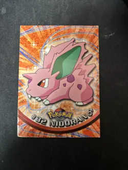 Nidoran #32 Non Holo Blue Logo Topps Pokemon TV Animation Edition - Image 1