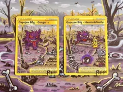 Pokemon TCG Sabrina's Gengar Holo Rare Card 14/132 Hand Draw DIY set👻 - Image 1