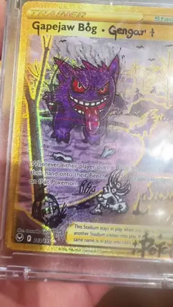 Pokemon TCG Sabrina's Gengar Holo Rare Card 14/132 Hand Draw DIY set👻 - Image 2