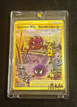Pokemon TCG Sabrina's Gengar Holo Rare Card 14/132 Hand Draw DIY set👻 - Image 5