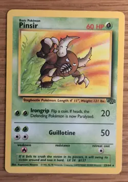 Pokemon TCG Pinsir Jungle Card 25/64 Unlimited Non-Holo, WOTC Good Condition - Image 1