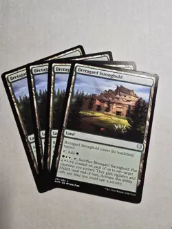 4x Bretagard Stronghold ~ Near Mint Kaldheim MTG Magic x4 Playset - Image 1