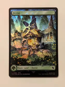 FOREST - FULL ART - CHOCOBO TRACK FOIL #482 - Final Fantasy - NM MTG - Image 1