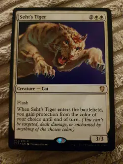 1x MTG Magic The Gathering TCG Seht's Tiger Rare - Commander - Image 1