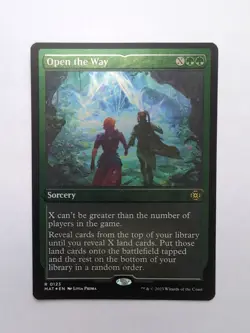 MTG Open the Way (MAT) March of the Machine The Aftermath (Foil Etched) Rare 123 - Image 1