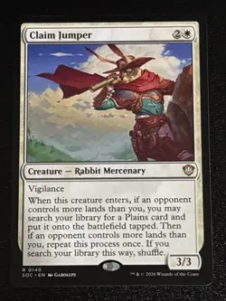 MTG Commander: Secrets of Strixhaven Claim Jumper 0140 NM Rare - Image 1