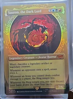 Sauron, the Dark Lord (Showcase) Lord Of The Rings MTG Foil Near Mint - Image 3